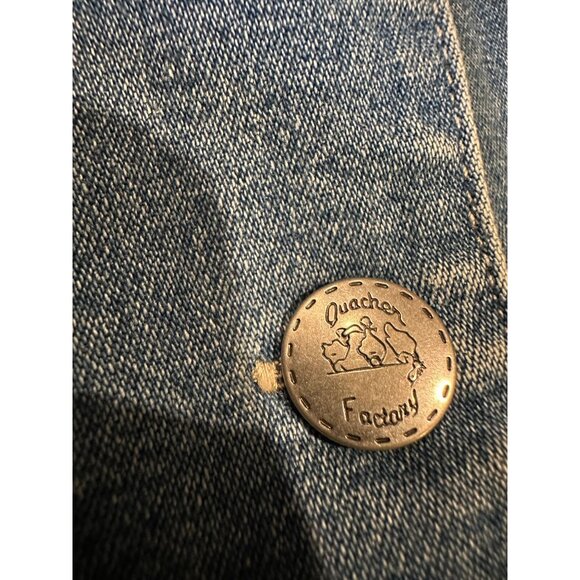 Vintage Quacker Factory 2X Denim Jean Jacket – Sparkly Rhinestone Hearts – Y2K - Picture 8 of 13